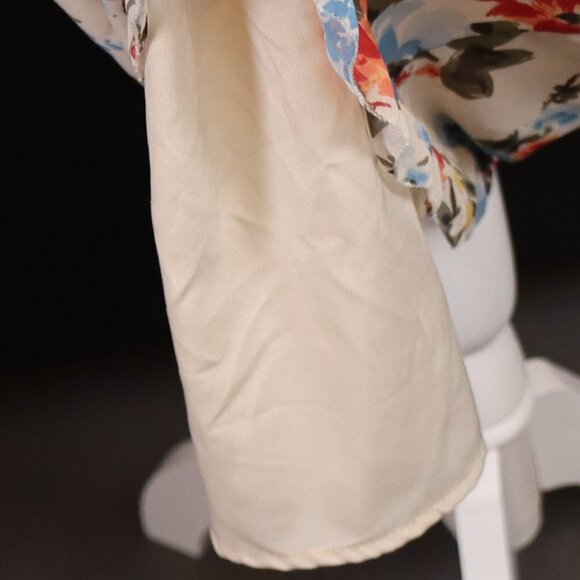 Abercrombie and Fitch Floral Ruffle Pintuck Drawstring Dress - Picture 7 of 12